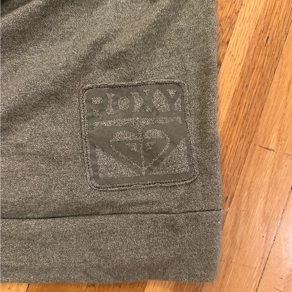 Roxy Y2K Beachy Olive Green Hoodie Rope Drawstring Surf Style - Picture 2 of 5